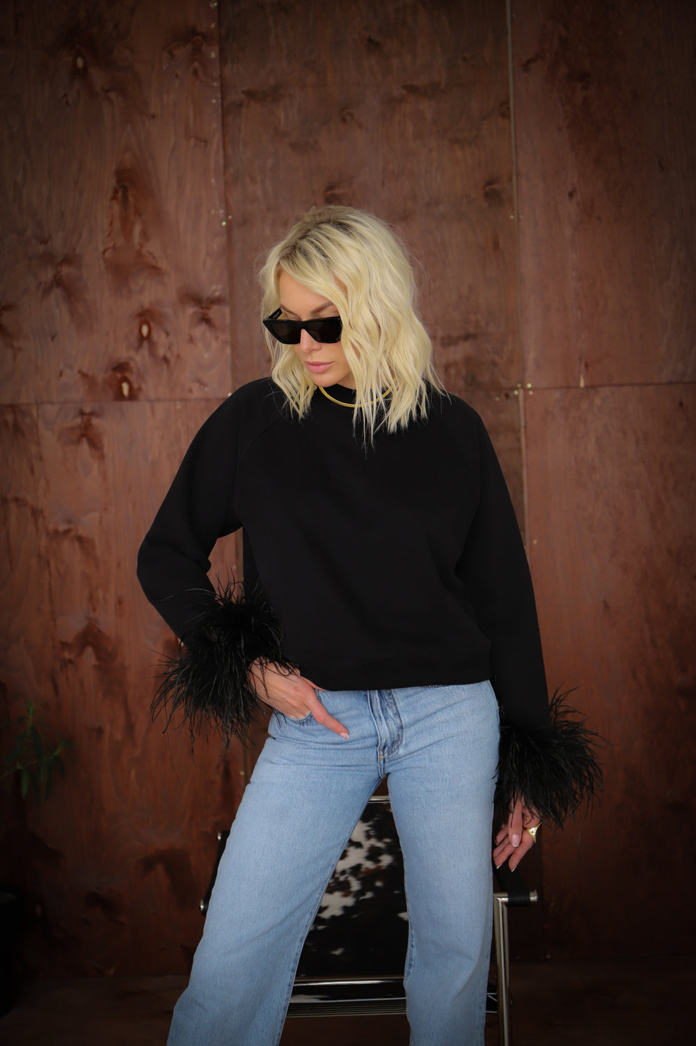 Midnight Fluff Crewneck