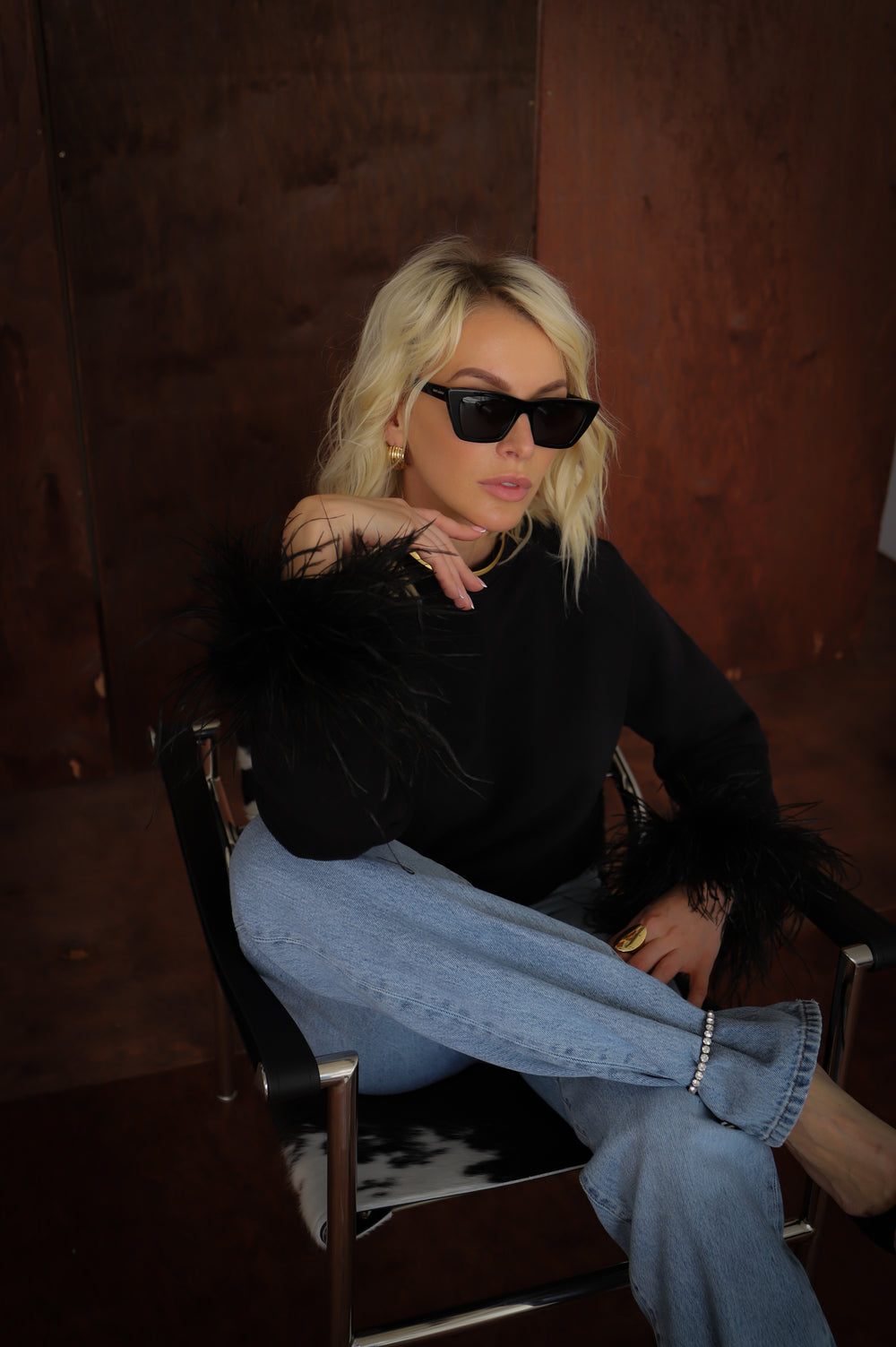 Midnight Fluff Crewneck