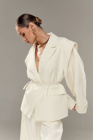 Modern Tailored Power Blazer