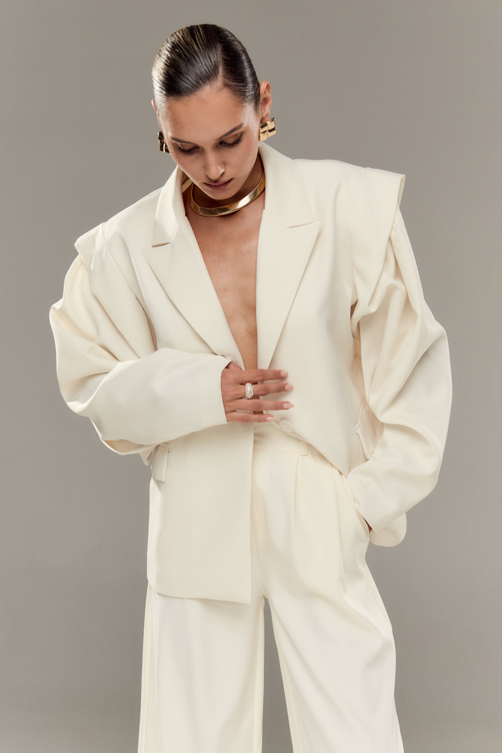 Modern Tailored Power Blazer